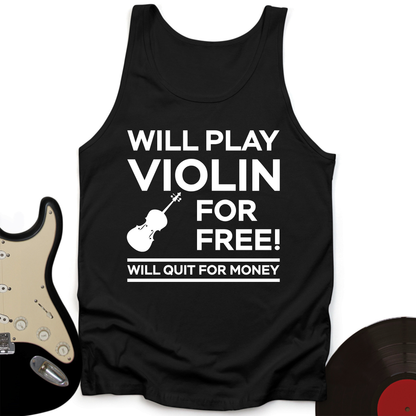 Play Violin For Free Tank Top