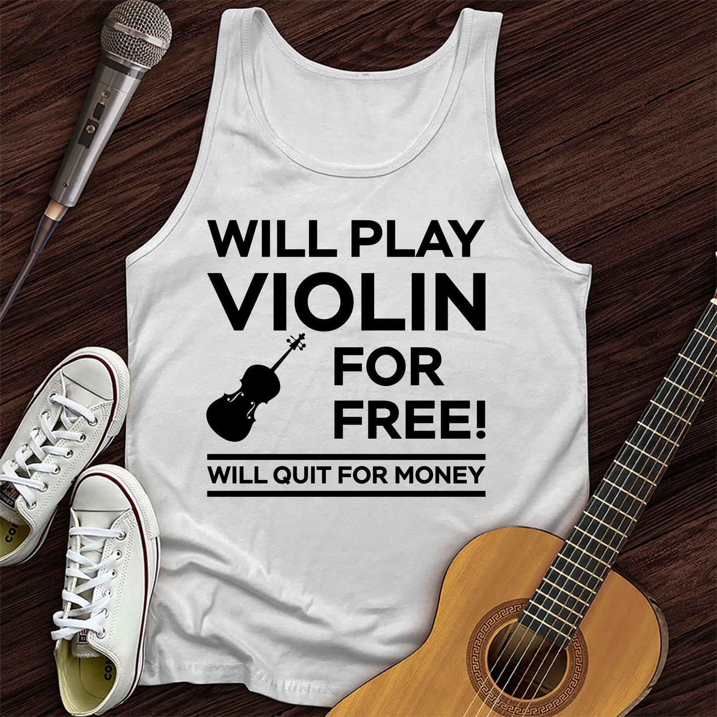 Play Violin For Free Tank Top