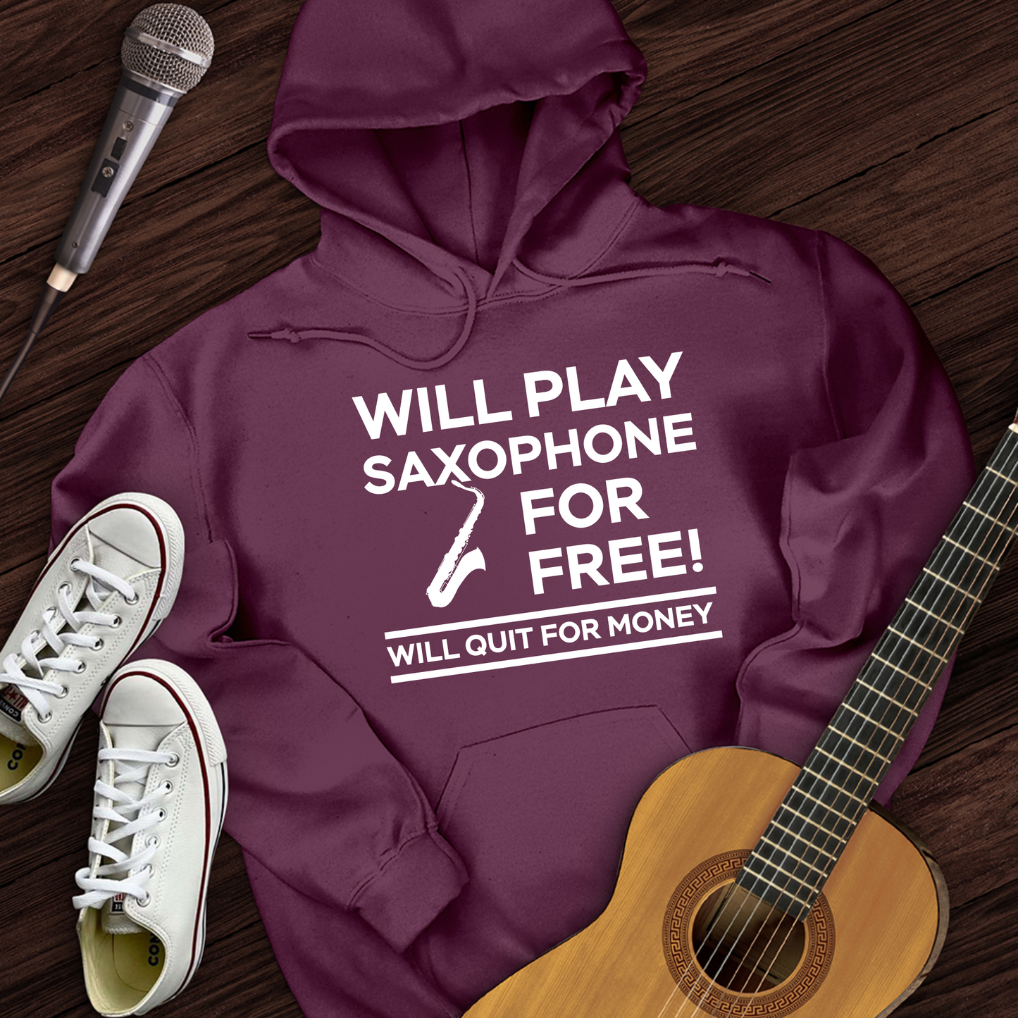 Play Saxophone For Free Hoodie