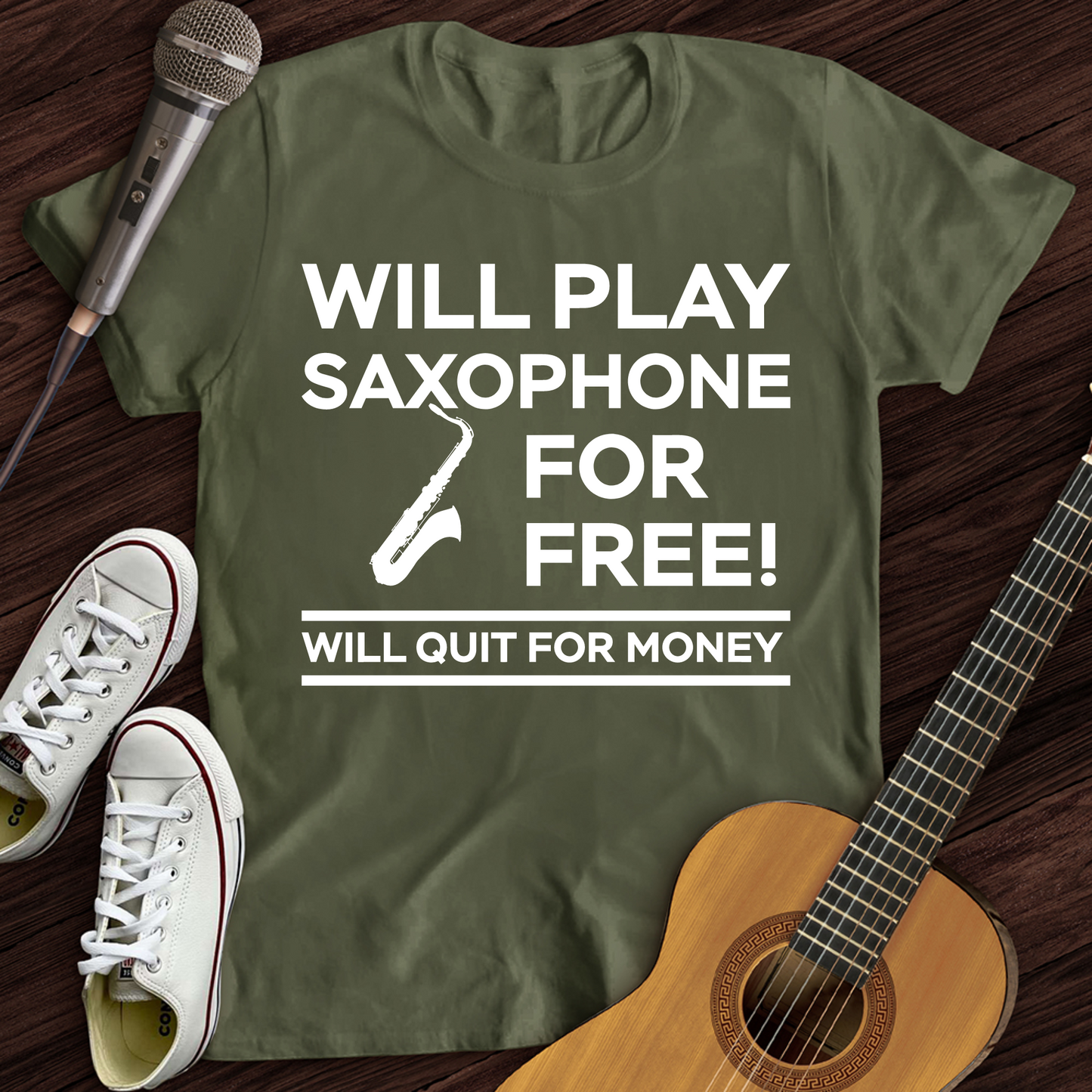 Play Saxophone For Free T-Shirt