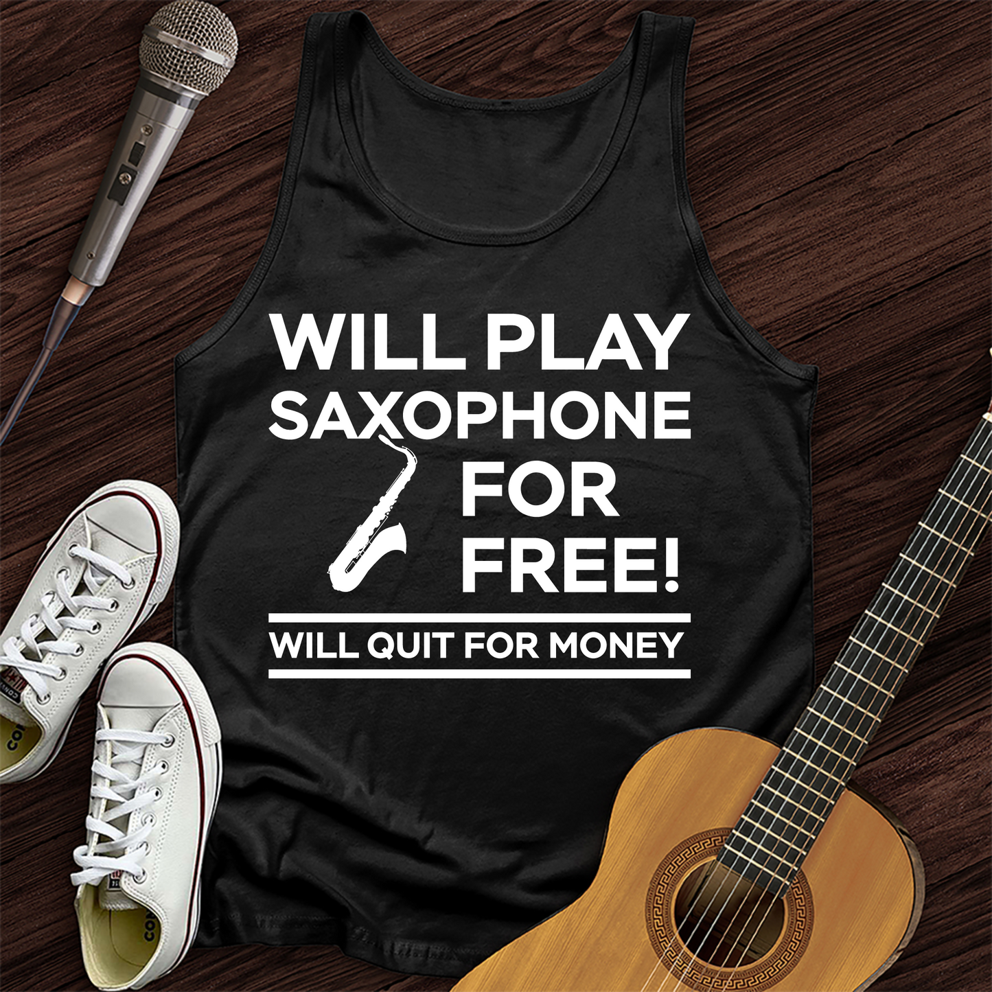 Play Saxophone For Free Tank Top