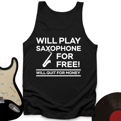 Play Saxophone For Free Tank Top