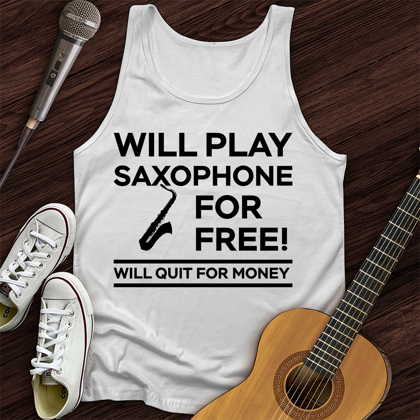 Play Saxophone For Free Tank Top