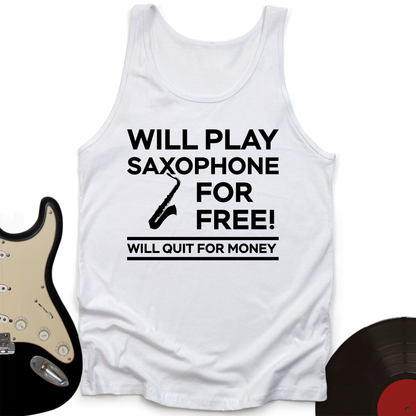 Play Saxophone For Free Tank Top
