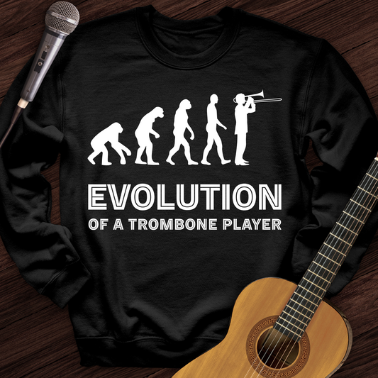 Evolution Of A Trombone Player Crewneck