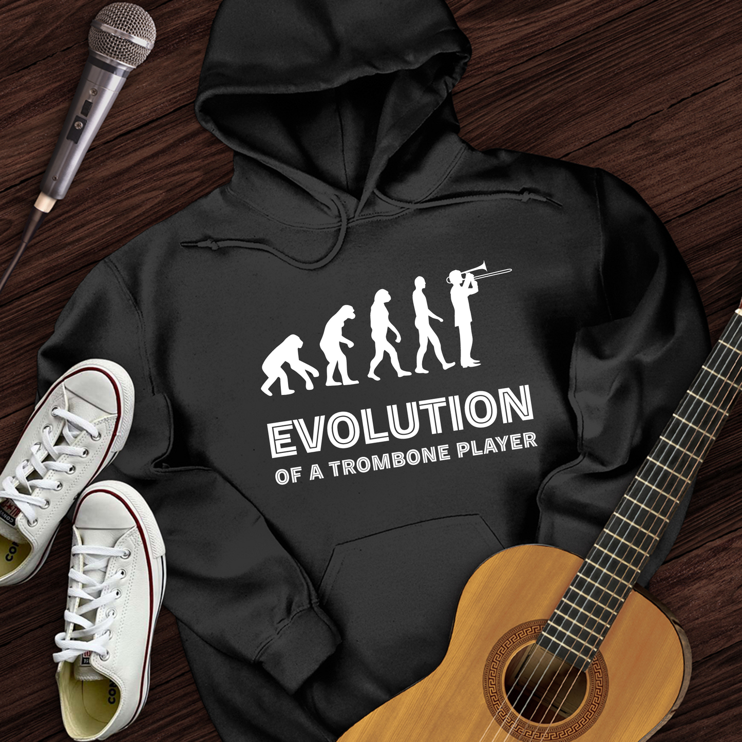 Evolution Of A Trombone Player Hoodie