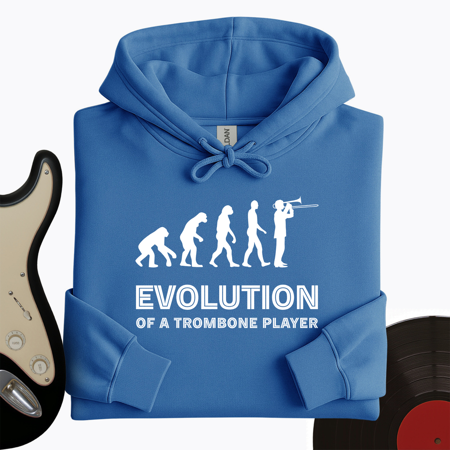 Evolution Of A Trombone Player Hoodie