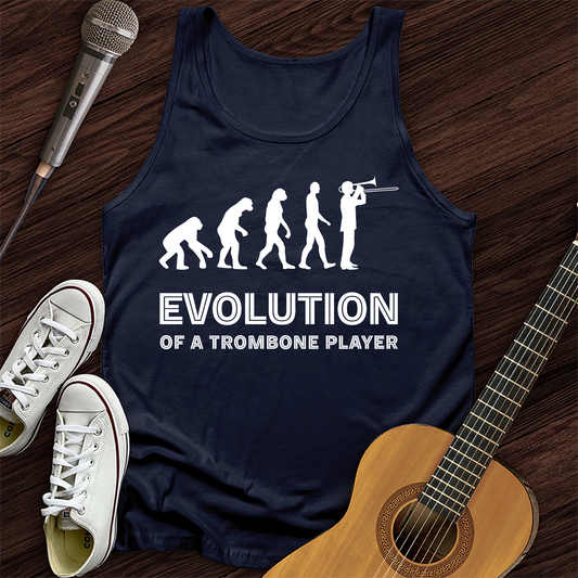 Evolution Of A Trombone Player Tank Top