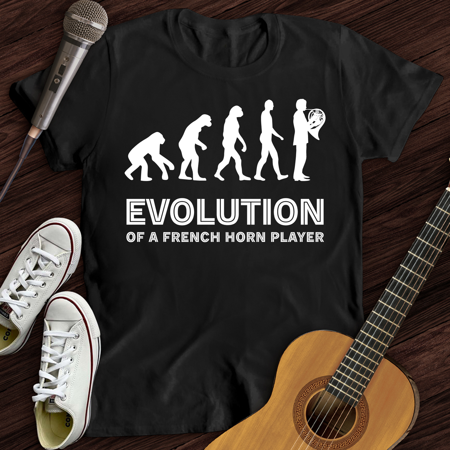 Evolution Of A French Horn Player T-Shirt