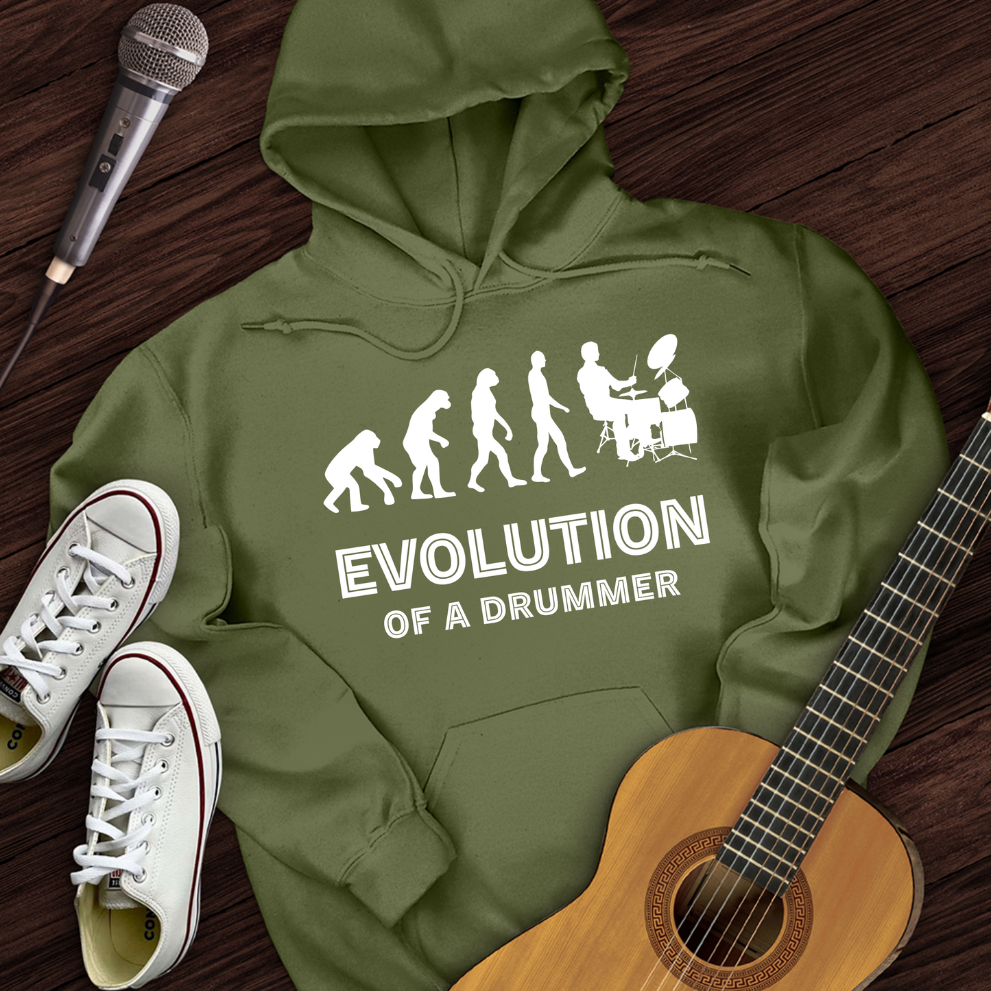 Evolution Of A Drummer Hoodie