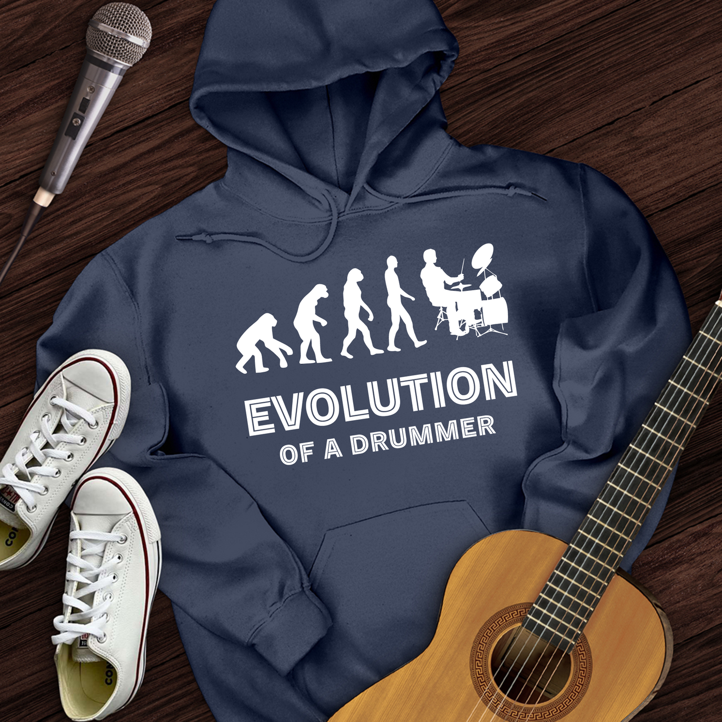 Evolution Of A Drummer Hoodie