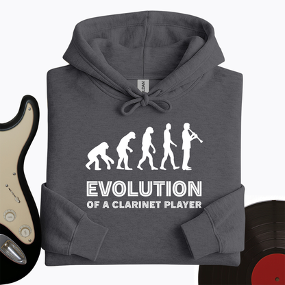 Evolution Of A Clarinet Player Hoodie