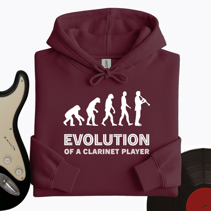 Evolution Of A Clarinet Player Hoodie
