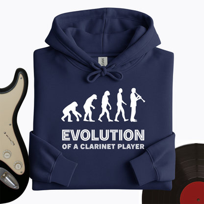 Evolution Of A Clarinet Player Hoodie
