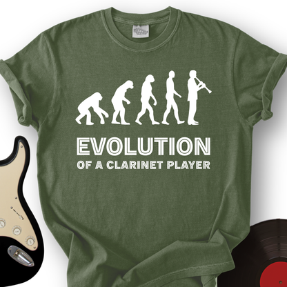 Evolution Of A Clarinet Player T-Shirt