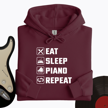 Eat, Sleep, Piano, Repeat Hoodie