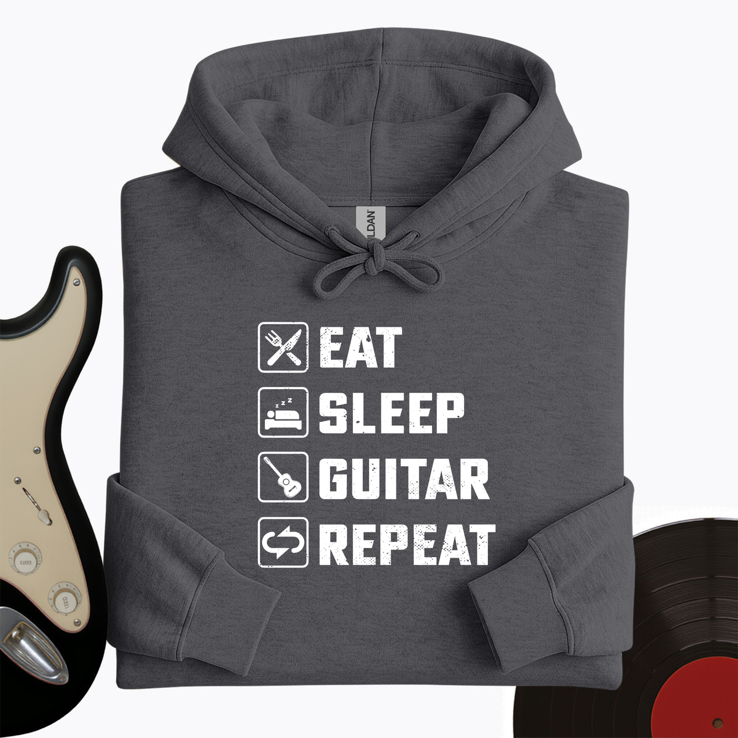 Eat, Sleep, Guitar, Repeat Hoodie