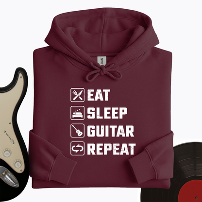 Eat, Sleep, Guitar, Repeat Hoodie