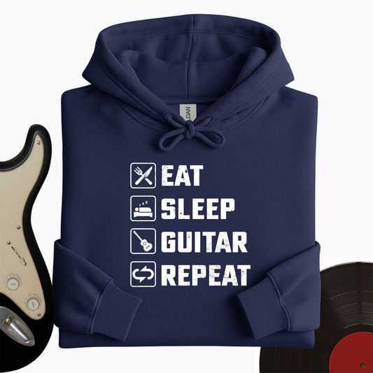 Eat, Sleep, Guitar, Repeat Hoodie