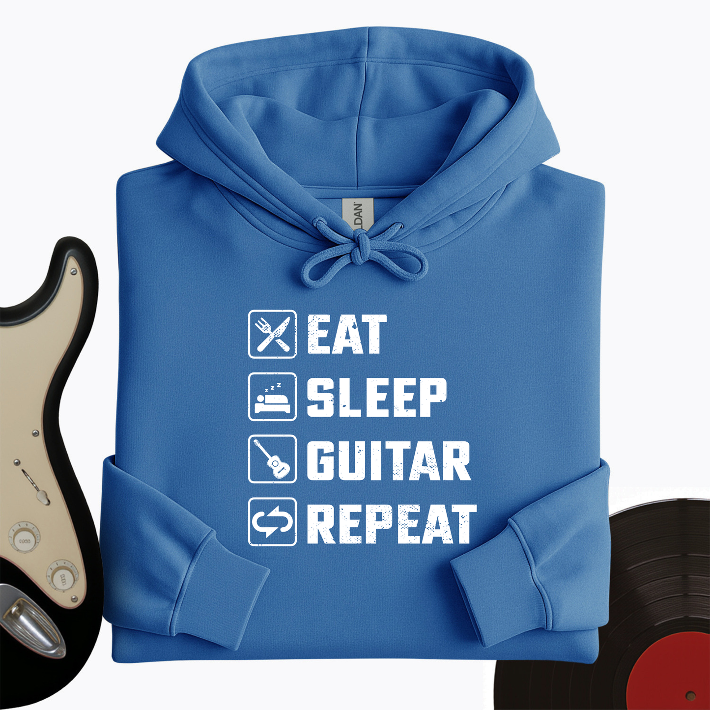 Eat, Sleep, Guitar, Repeat Hoodie