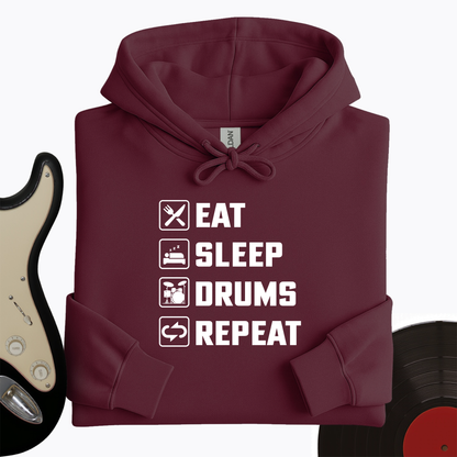 Eat, Sleep, Drums, Repeat Hoodie