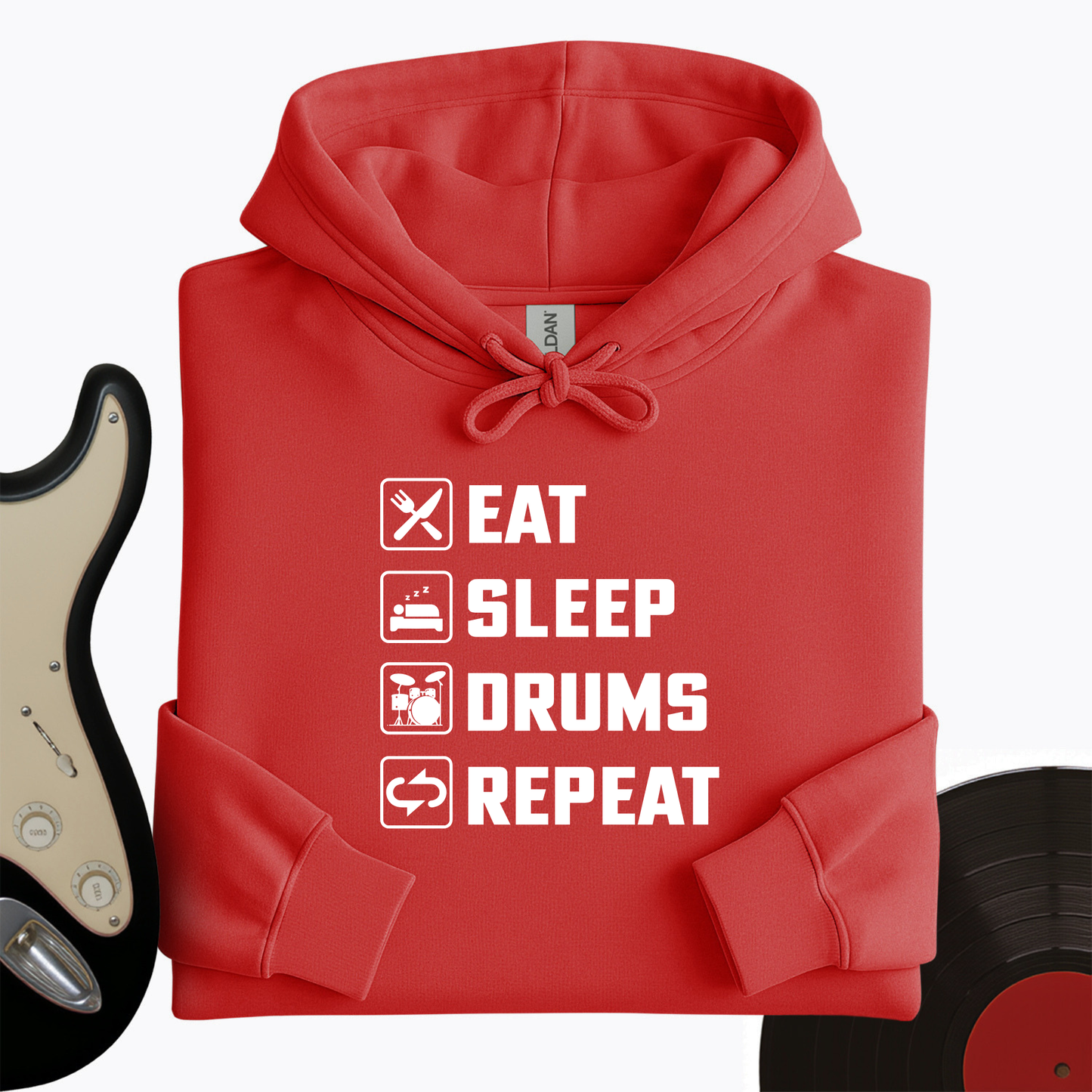 Eat, Sleep, Drums, Repeat Hoodie