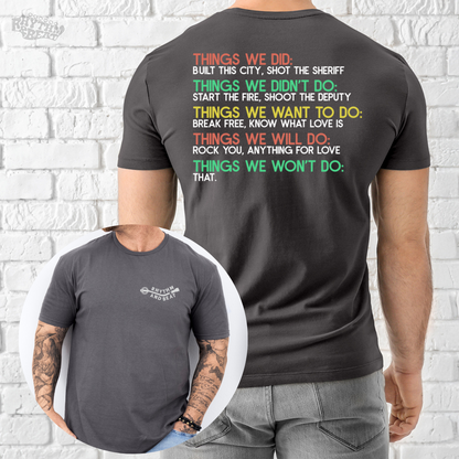 Things We Won't Do T-Shirt