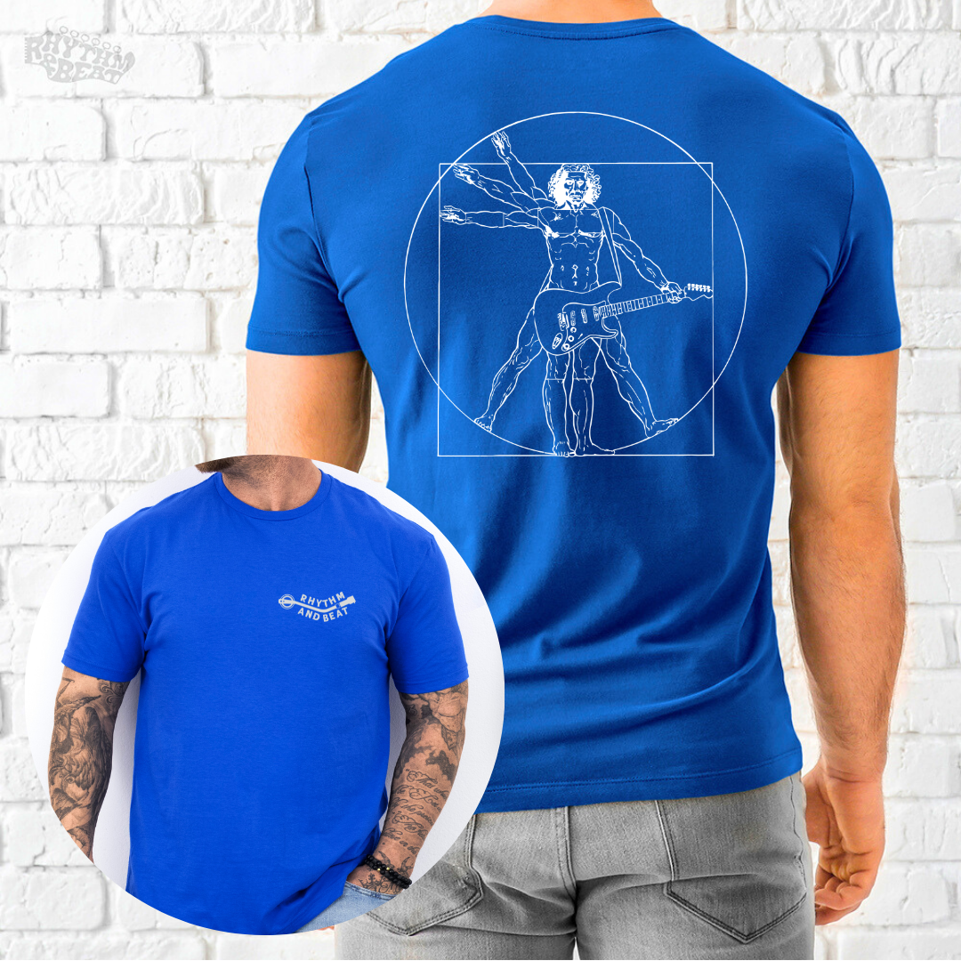 Vitruvian Guitar Player T-Shirt