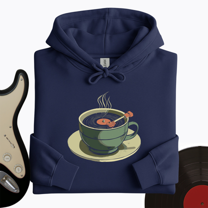 Coffee Cup Record Player Hoodie