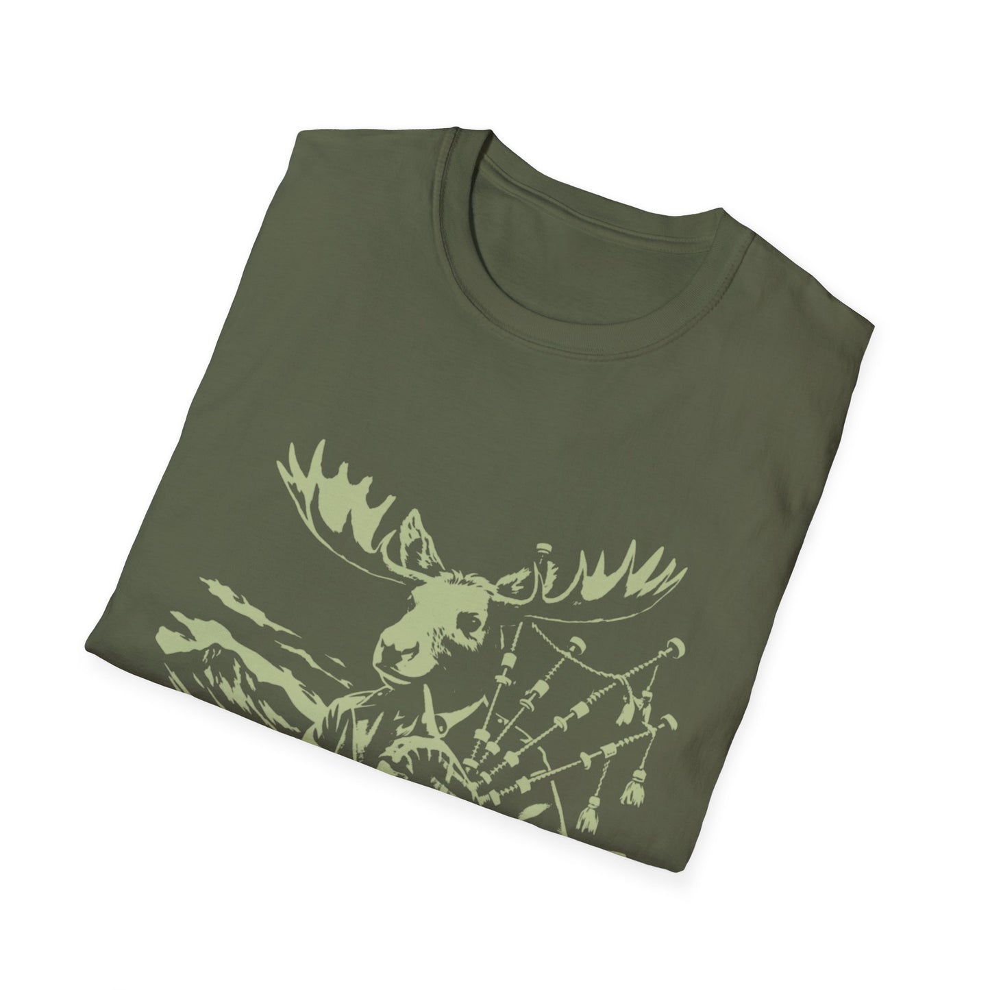 Moose Bagpiper T-Shirt