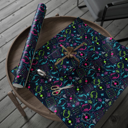 DJ Headphones Wrapping Paper