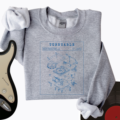 Turntable Patent Crewneck