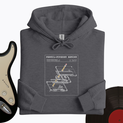 Cassette Rewind Diagram Hoodie