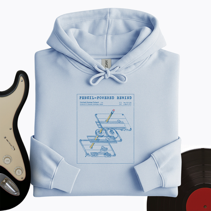 Cassette Rewind Diagram Hoodie
