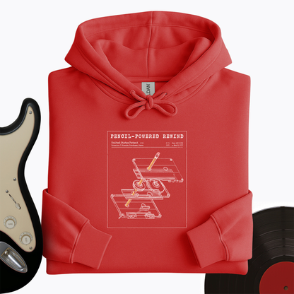 Cassette Rewind Diagram Hoodie