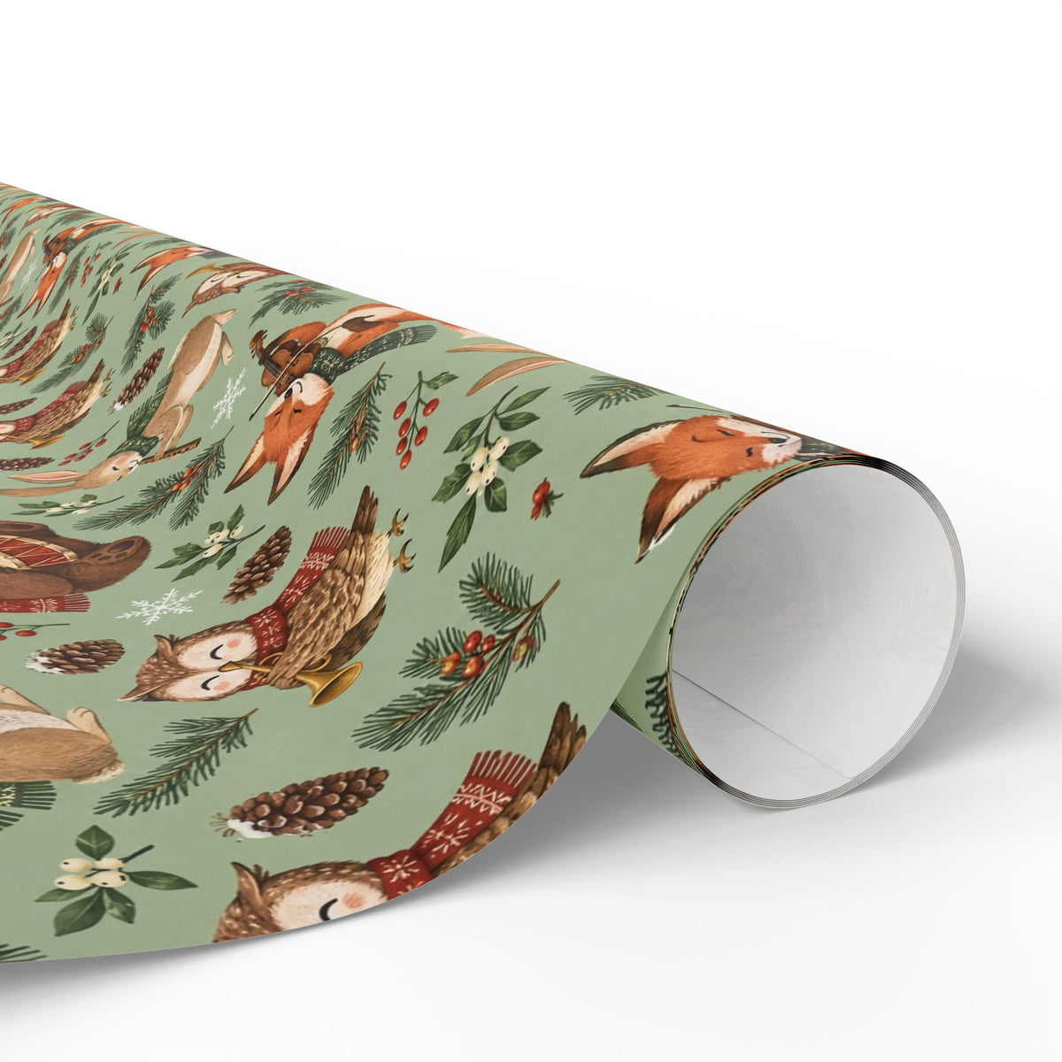 Woodland Winter Band Wrapping Paper