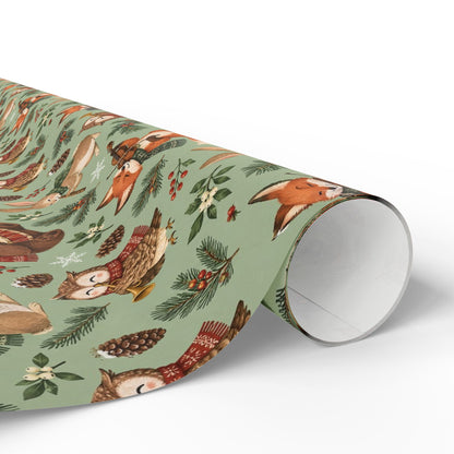 Woodland Winter Band Wrapping Paper