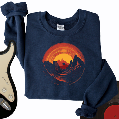 Vinyl Sunset Crewneck
