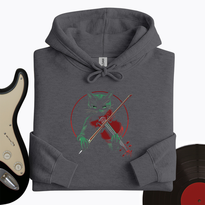 Black Cat Violin Hoodie