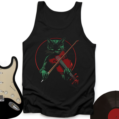Black Cat Violin Tank