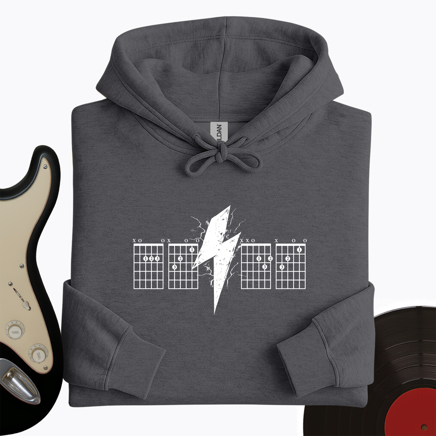 Lightning Bolt Guitar Chord Hoodie