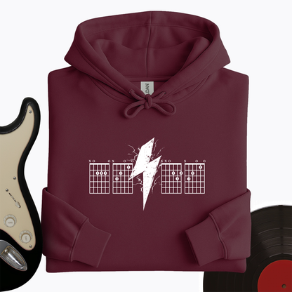 Lightning Bolt Guitar Chord Hoodie