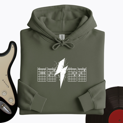 Lightning Bolt Guitar Chord Hoodie
