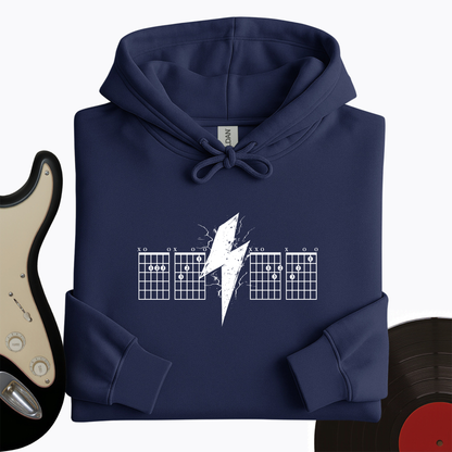 Lightning Bolt Guitar Chord Hoodie