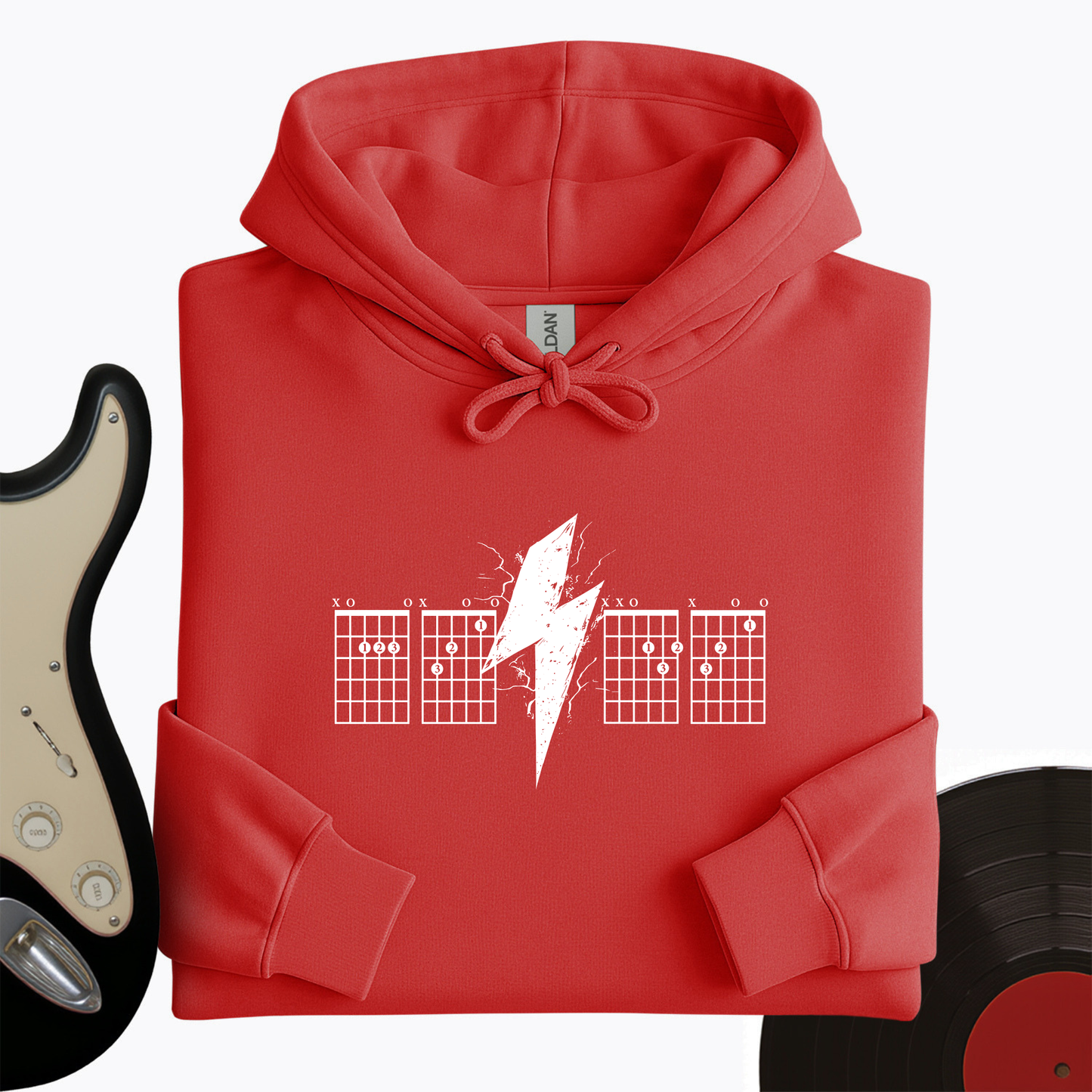 Lightning Bolt Guitar Chord Hoodie