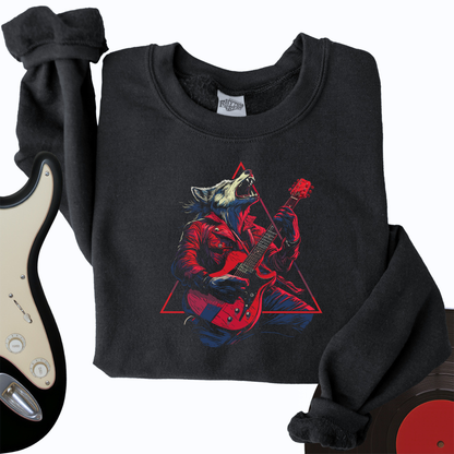 Fierce Wolf Guitar Crewneck