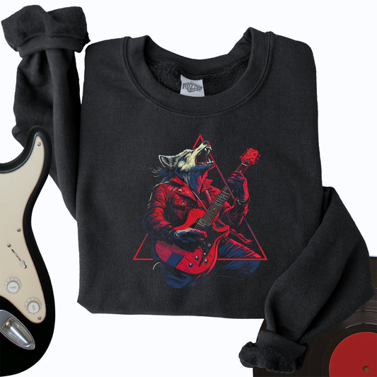 Fierce Wolf Guitar Crewneck