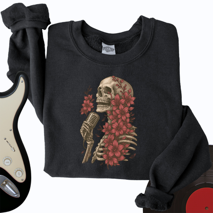 Skeleton Serenade Crewneck