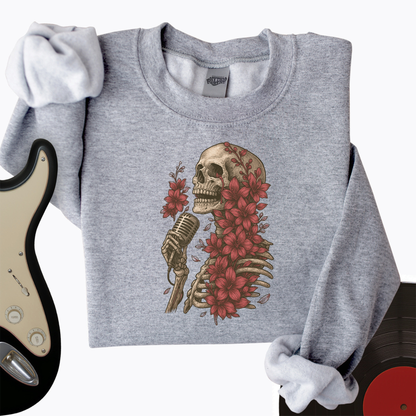 Skeleton Serenade Crewneck