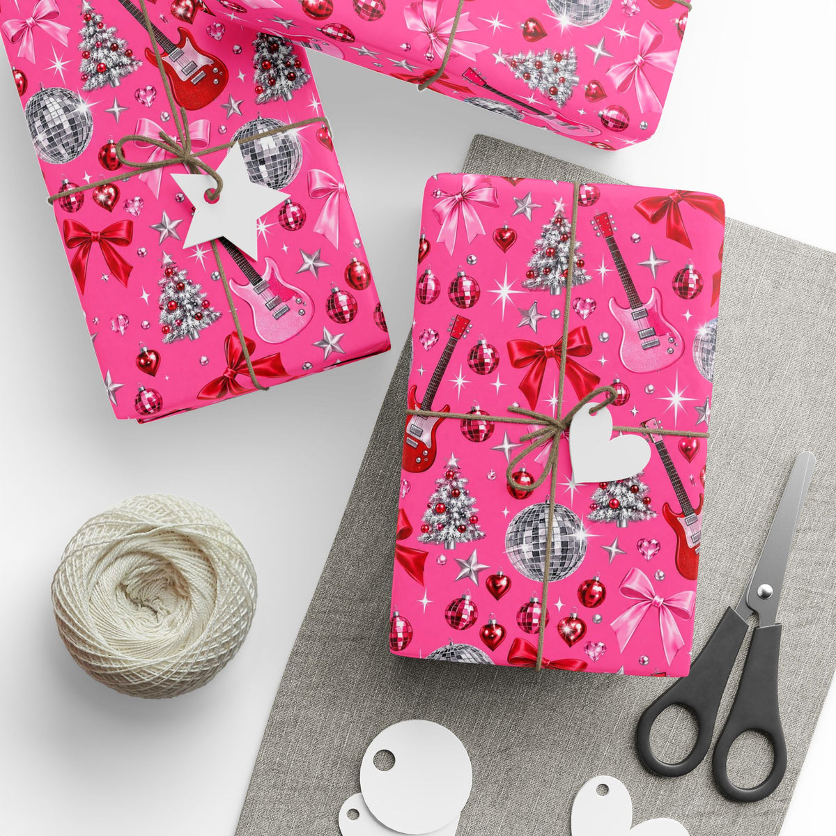 Pinkmas Disco Wrapping Paper